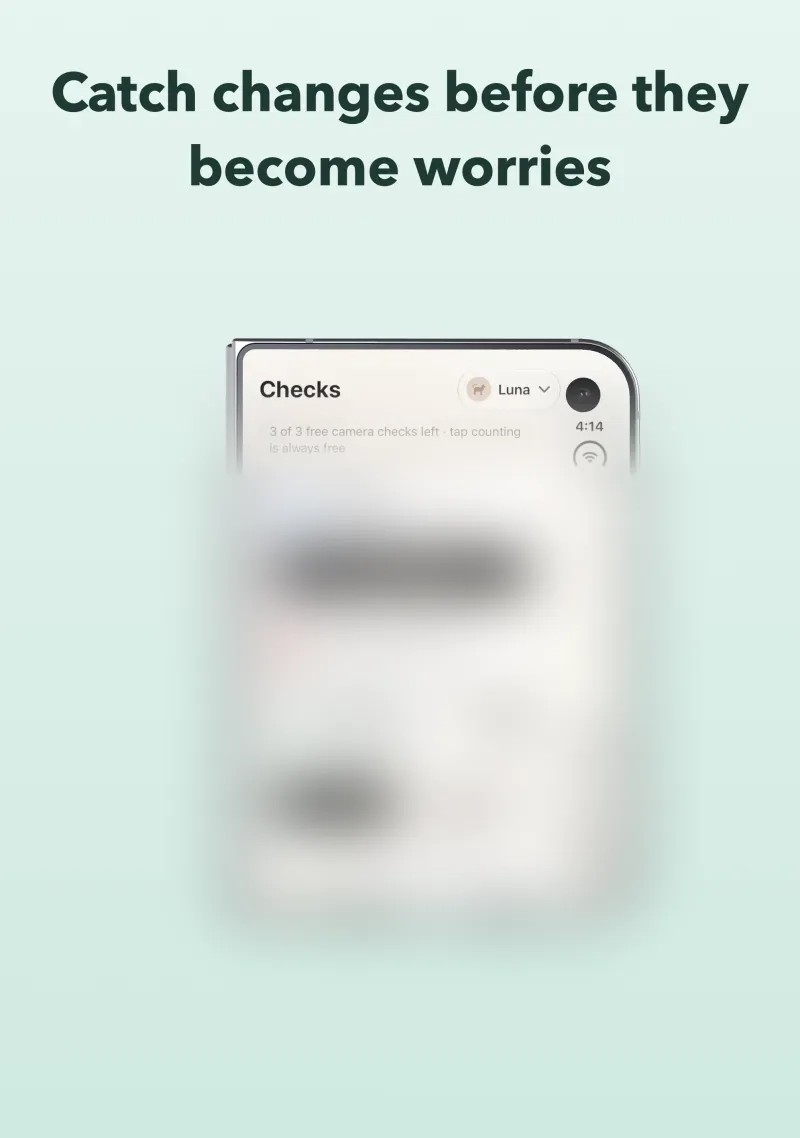 Catch changes before they become worries. Checks on an iPhone Duo