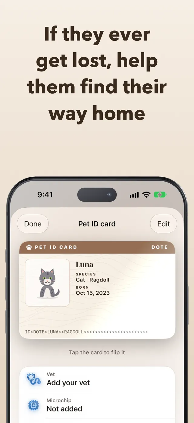 If they ever get lost, help them find their way home