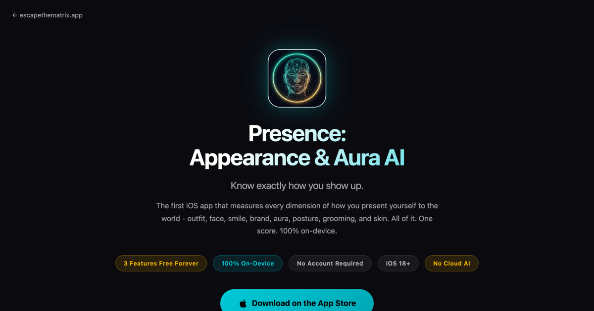 Presence page preview image